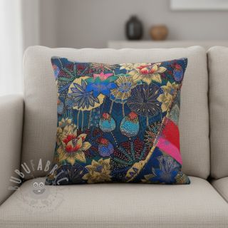 Tkanina dekoracyjna jacquard Opium allover bleu