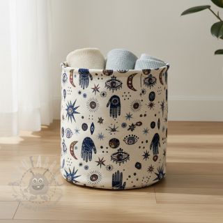 Tkanina dekoracyjna jacquard Namaste allover blanc