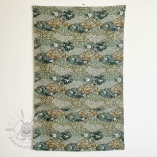Tkanina dekoracyjna jacquard Nuage allover kaki