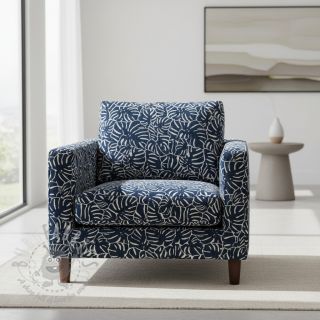 Tkanina dekoracyjna jacquard Anthéa bleu