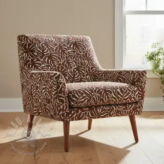 Tkanina dekoracyjna jacquard Anthéa terracotta