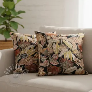 Tkanina dekoracyjna jacquard Mayorque noir