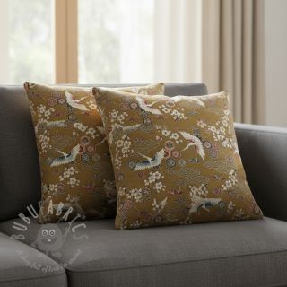 Tkanina dekoracyjna jacquard Grues or