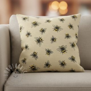 Tkanina dekoracyjna gobelinowa PREMIUM Bumble Bee Family