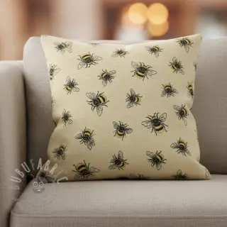 Tkanina dekoracyjna gobelinowa PREMIUM Bumble Bee Family