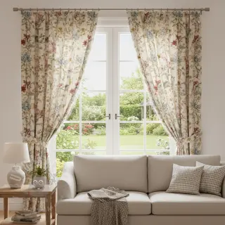 Tkanina dekoracyjna Linenlook premium Flower Dreamy Field digital print