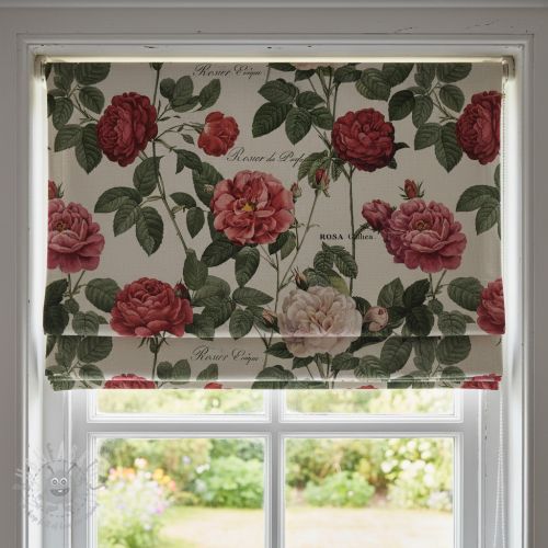 Tkanina dekoracyjna Linenlook premium Vintage Rose Garden digital print