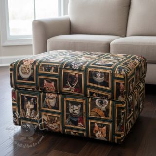 Tkanina dekoracyjna Cats Golden Age digital print