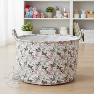 Tkanina dekoracyjna Genoveva butterfly lila digital print