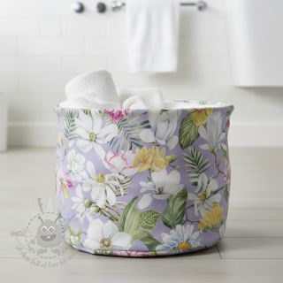 Tkanina dekoracyjna Genoveva flower lila digital print