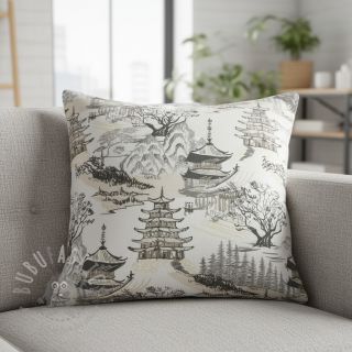 Tkanina dekoracyjna Haru beige digital print