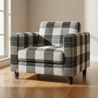 Tkanina dekoracyjna jacquard TWEED allover graphite