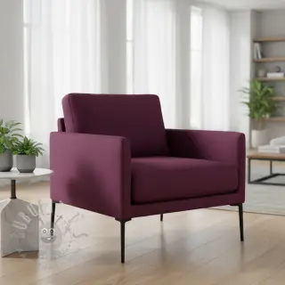 Tkanina płótno CANVAS aubergine