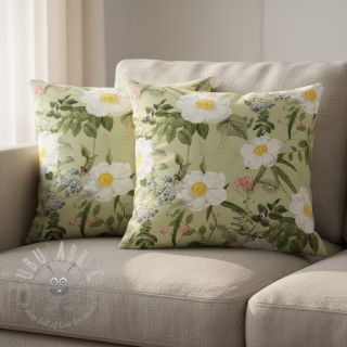 Tkanina dekoracyjna Romantic rose garden digital print