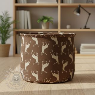 Tkanina dekoracyjna Linenlook Hunting deer silhouette