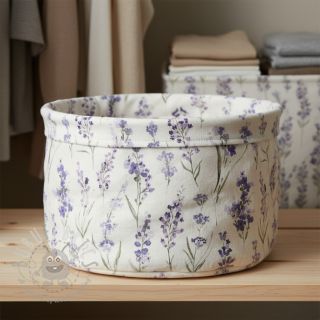 Tkanina dekoracyjna premium Watercolour lavender field