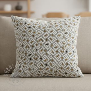 Tkanina dekoracyjna jacquard Pagne allover jaune