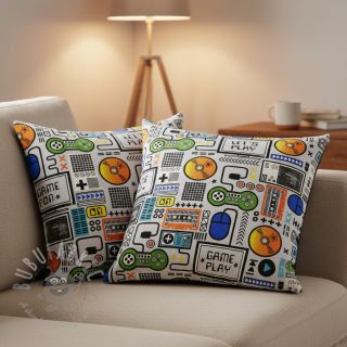 Tkanina dekoracyjna premium Game computer