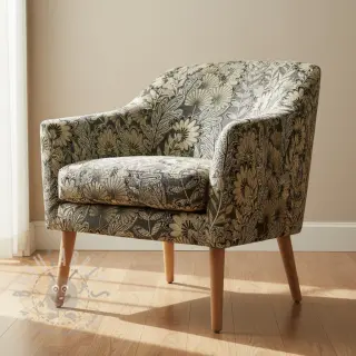 Tkanina dekoracyjna jacquard Boho leaves