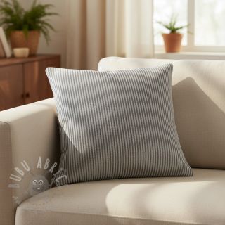 Tkanina dekoracyjna DOBBY Colored stripe navy blue