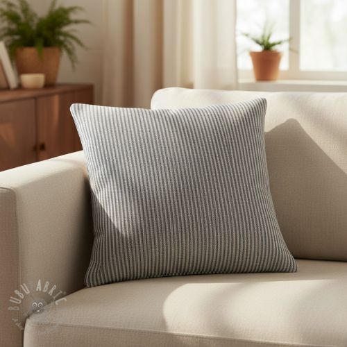 Tkanina dekoracyjna DOBBY Colored stripe navy blue