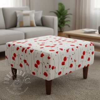 Tkanina dekoracyjna premium Poppy field