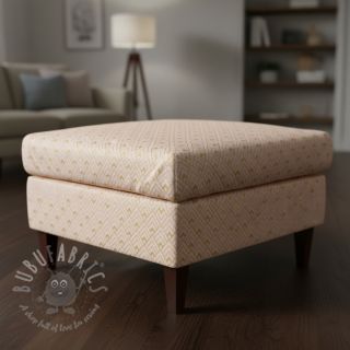 Tkanina dekoracyjna Linenlook Art deco cubes rose metallic premium