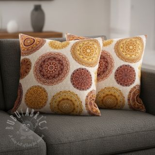 Tkanina dekoracyjna premium Mandala circle