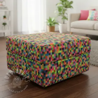 Tkanina dekoracyjna jacquard Pixels