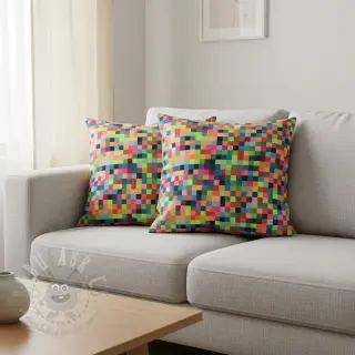 Tkanina dekoracyjna jacquard Pixels