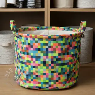 Tkanina dekoracyjna jacquard Pixels