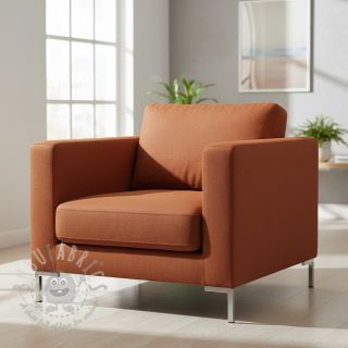 Tkanina płótno CANVAS terracotta