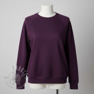 Dresówka drapana MELANGE bordeaux