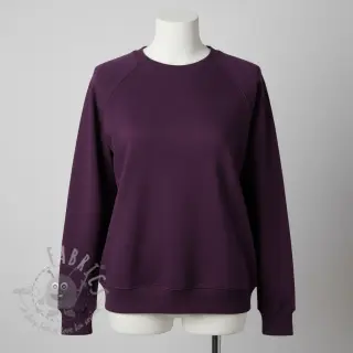 Dresówka drapana MELANGE bordeaux