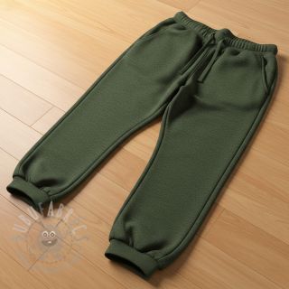 Dresówka drapana MELANGE bottle green