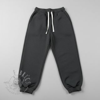 Dresówka drapana MELANGE dark grey