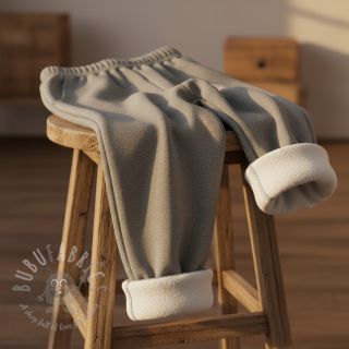 Dresówka drapana MELANGE middle grey