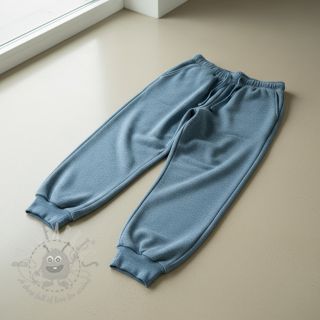 Dresówka drapana MELANGE old blue