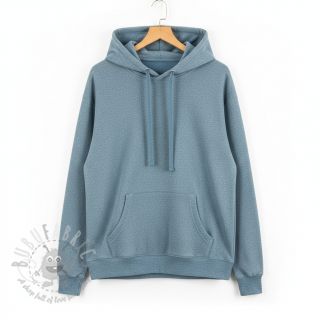 Dresówka drapana MELANGE old blue