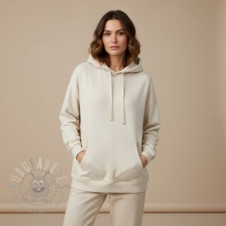 Dresówka drapana MELANGE sand