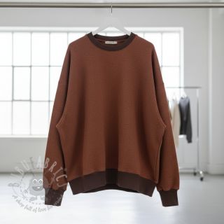 Dresówka drapana MELANGE brick