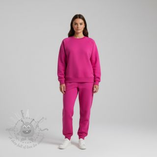 Dresówka drapana magenta