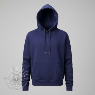 Dresówka drapana midnight blue