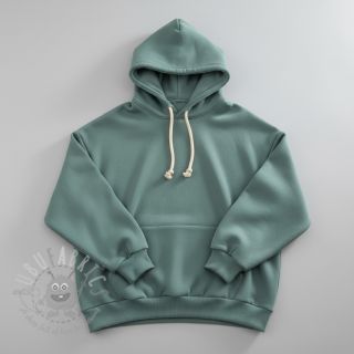 Dresówka drapana dark mint