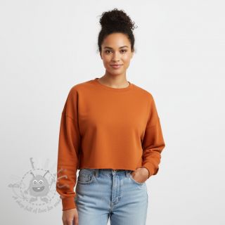 Dresówka drapana brick