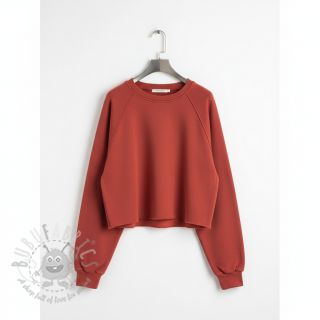 Dresówka drapana stone red