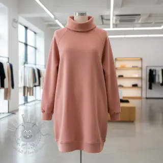 Dresówka drapana faded coral