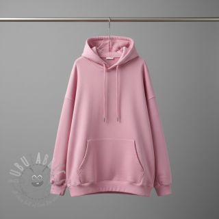 Dresówka drapana light pink