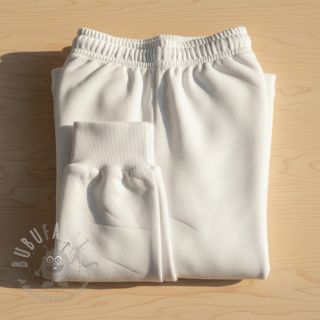 Dresówka drapana optical white