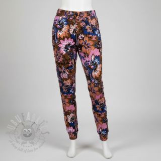 Dresówka Flowers Mici brown digital print